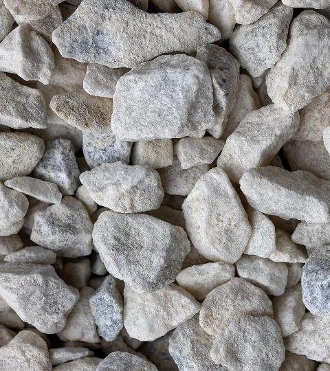 Gravillon 8/16C blanc mouchete